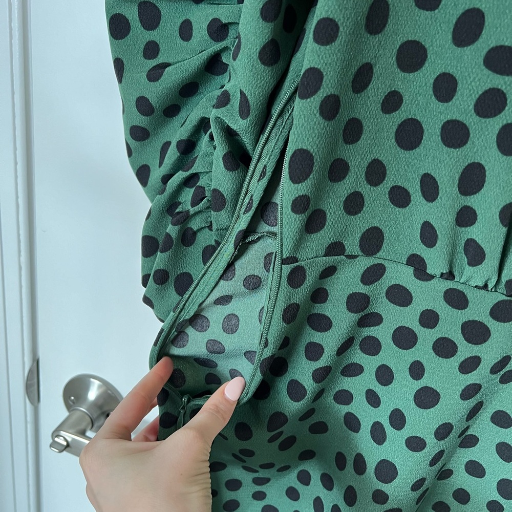 Who What Wear Polka Dot Dress - Picture 6 of 7